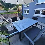 Frankenherz-apartments - Premium Mit Terrasse, Nahe Playmobil-funpark & Zur Messe, Self-check-in * Grosshabersdorf